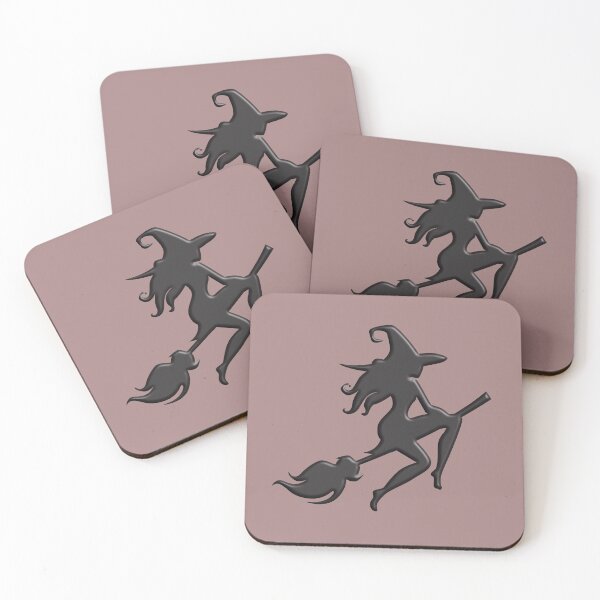 Item preview, Cute witch on broomstick designed and sold by cutenevil.