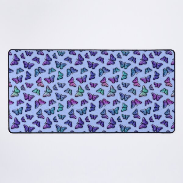 Item preview, Rainbow Butterflies - Blue background designed and sold by JadeRyder.