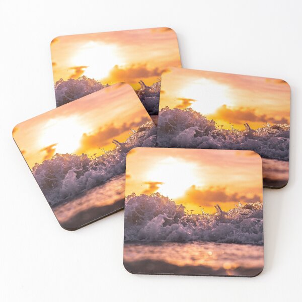 Item preview, WATERSCAPES #14 - Closeup of Frothy Surf at Sunset designed and sold by DEL-Productions.