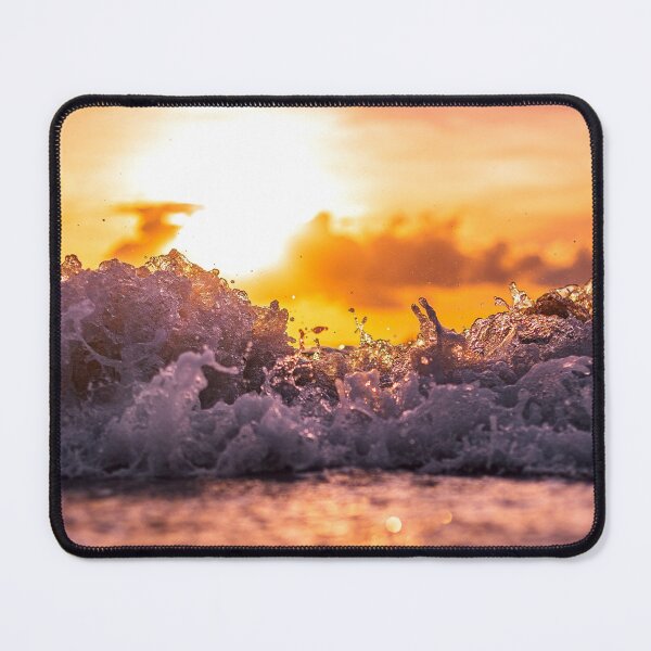 Item preview, WATERSCAPES #14 - Closeup of Frothy Surf at Sunset designed and sold by DEL-Productions.