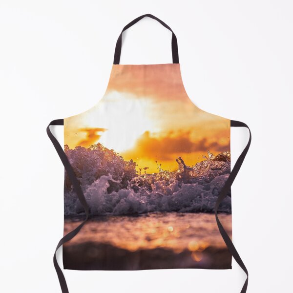 Item preview, WATERSCAPES #14 - Closeup of Frothy Surf at Sunset designed and sold by DEL-Productions.