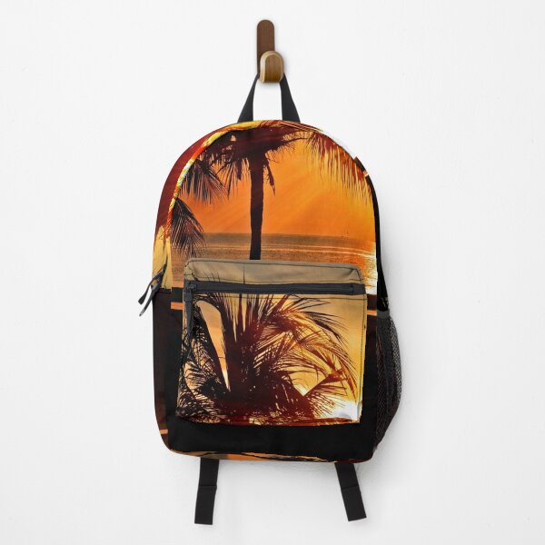 Item preview, WATERSCAPES #15 - Golden Sunrays Though Coconut Trees at Beach designed and sold by DEL-Productions.