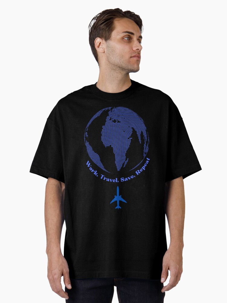 Thumbnail 2 of 7, Oversized T-Shirt, travel designed and sold by zubiaqureshi.