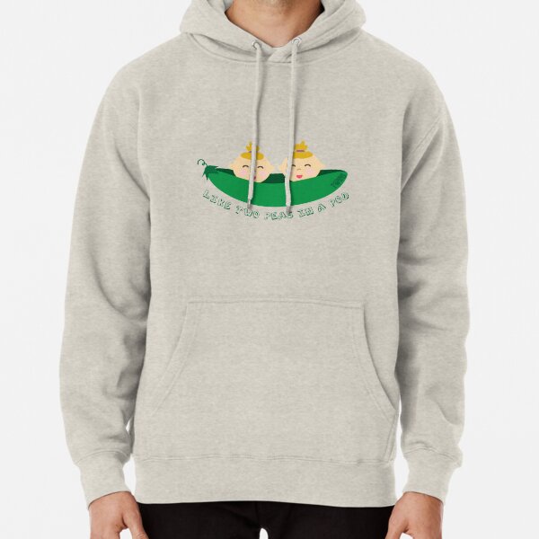 Peas in a Pod (girl/girl twins) Pullover Hoodie