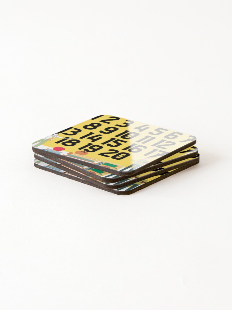 Thumbnail 4 of 5, Coasters (Set of 4), Learning Numbers designed and sold by starfishstuff.
