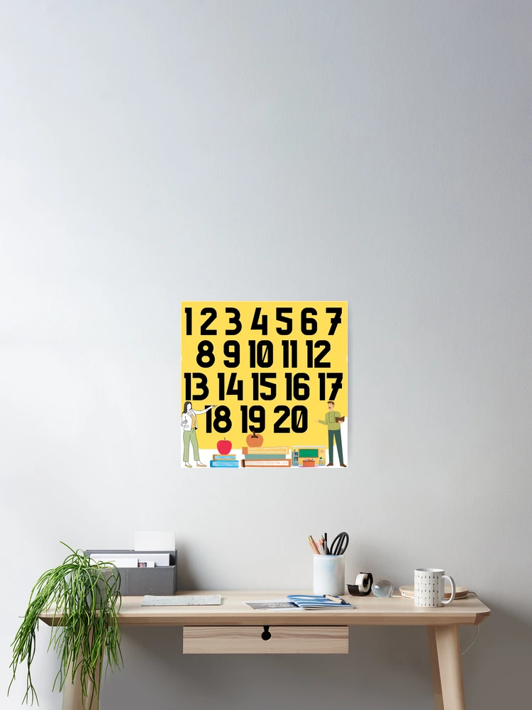 Thumbnail 2 of 3, Poster, Learning Numbers designed and sold by starfishstuff.