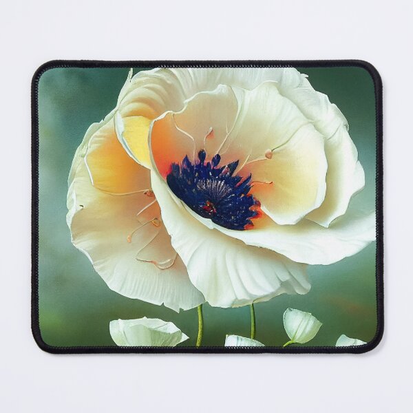 Item preview, Cream Poppies in a Smoky Field designed and sold by The Oracle of Surrealism Sublime Consciousness.