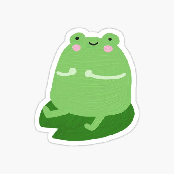 Cute Frog Sticker For Sale By Lasalvador Redbubble 0921