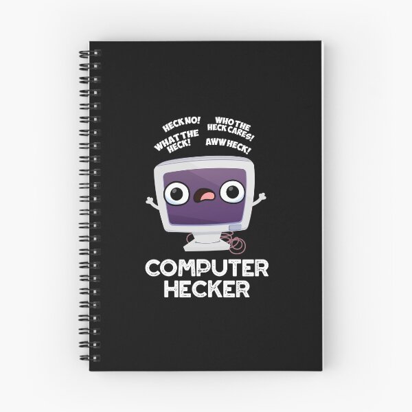 Item preview, Computer Hecker Funny Hacker Puns (Dark BG) designed and sold by punnybone.