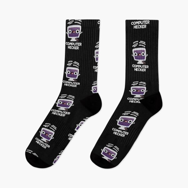 Item preview, Computer Hecker Funny Hacker Puns (Dark BG) designed and sold by punnybone.