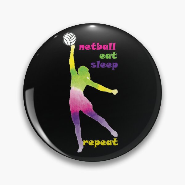 Item preview, Netball Eat Sleep Repeat  designed and sold by Ella38.