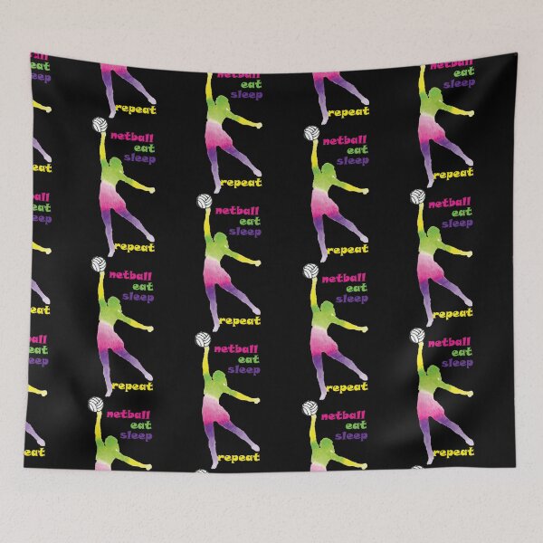 Item preview, Netball Eat Sleep Repeat  designed and sold by Ella38.