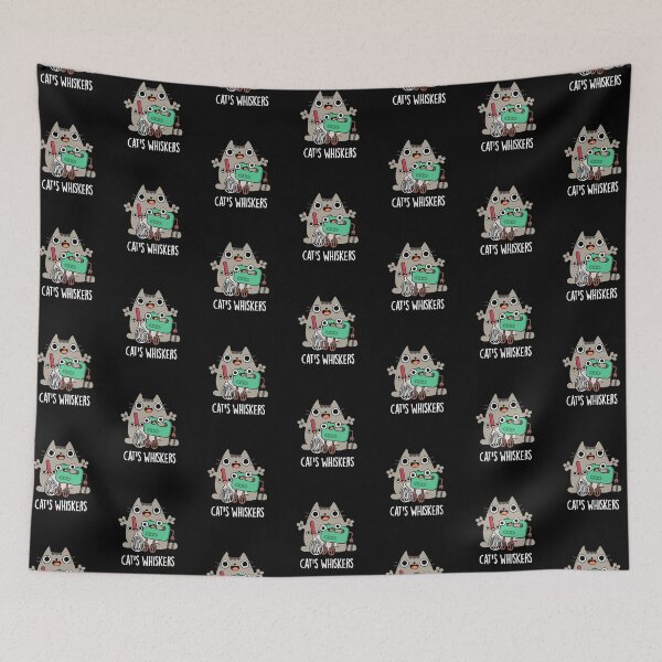 Item preview, Cat's Whiskers Funny Baking Puns (Dark BG) designed and sold by punnybone.