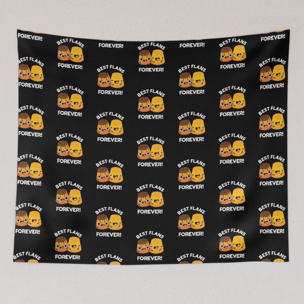 Item preview, Best Flans Forever Funny Friend Puns (Dark BG) designed and sold by punnybone.