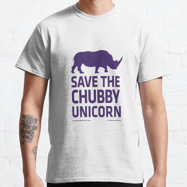 Save The Chubby Unicorn - Purple Classic T-Shirt