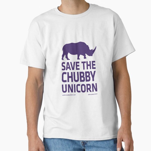 Artikel-Vorschau von Speichern Sie das mollige Einhorn - Lila, designt und verkauft von Save The Chubby Unicorn #RhinoConservation.