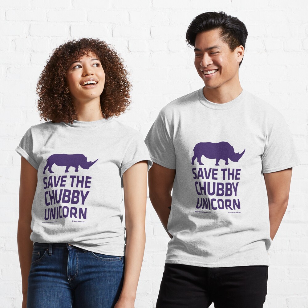 Save The Chubby Unicorn - Purple Classic T-Shirt