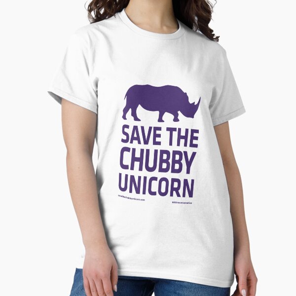 Item preview, Save The Chubby Unicorn - Purple designed and sold by Save The Chubby Unicorn #RhinoConservation.