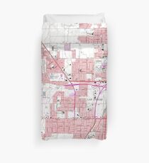 Vintage Map of Las Vegas Nevada (1967) 3 Duvet Cover