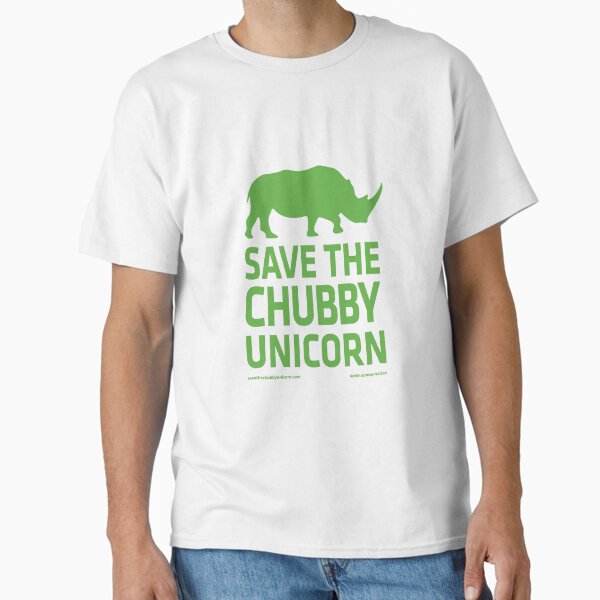 Item preview, Save The Chubby Unicorn - Green designed and sold by Save The Chubby Unicorn #RhinoConservation.