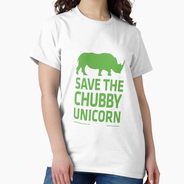 Save The Chubby Unicorn - Green Classic T-Shirt