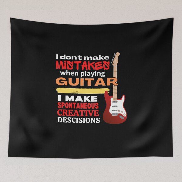 Item preview, No Mistakes Playing Guitar - Dark designed and sold by Mean-Musician.