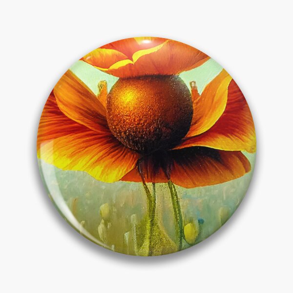 Item preview, Orange Surreal Poppies in a Smoky Field designed and sold by The Oracle of Surrealism Sublime Consciousness.