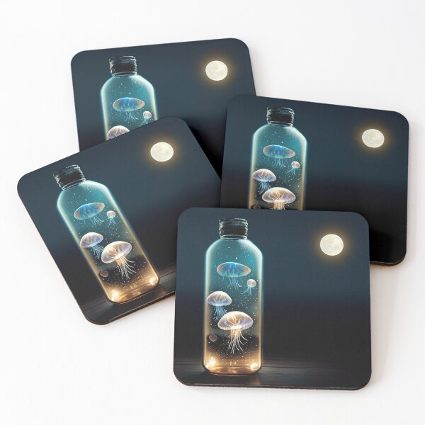 Item preview, Moon Jellyfish in a bottle designed and sold by SteamedSashimi.