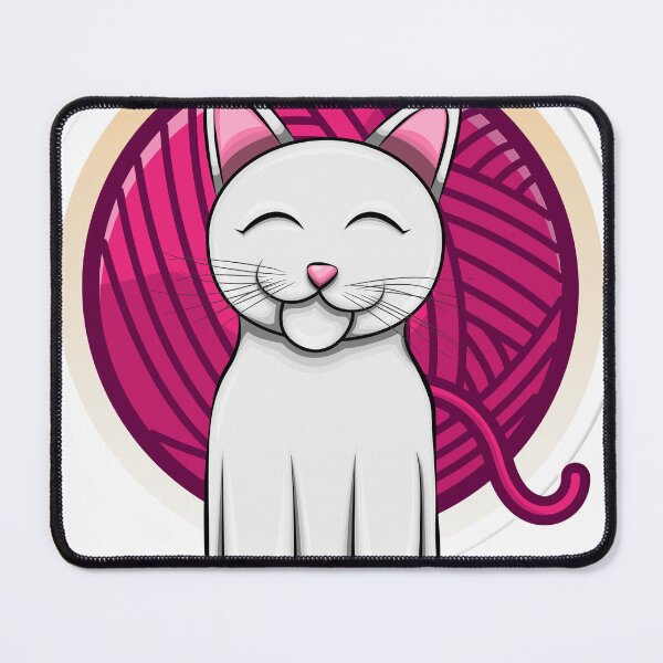 Item preview, Cute white cat designed and sold by h4nz4rt.