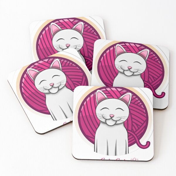 Item preview, Cute white cat designed and sold by h4nz4rt.