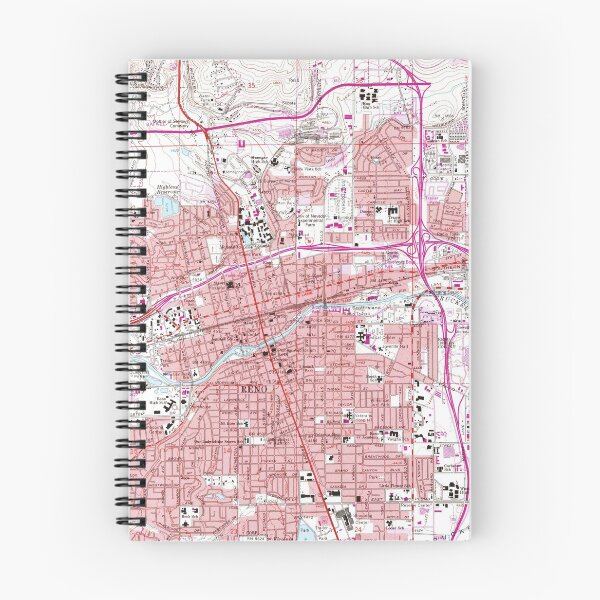 Item preview, Vintage Map of Reno Nevada (1967) designed and sold by BravuraMedia.