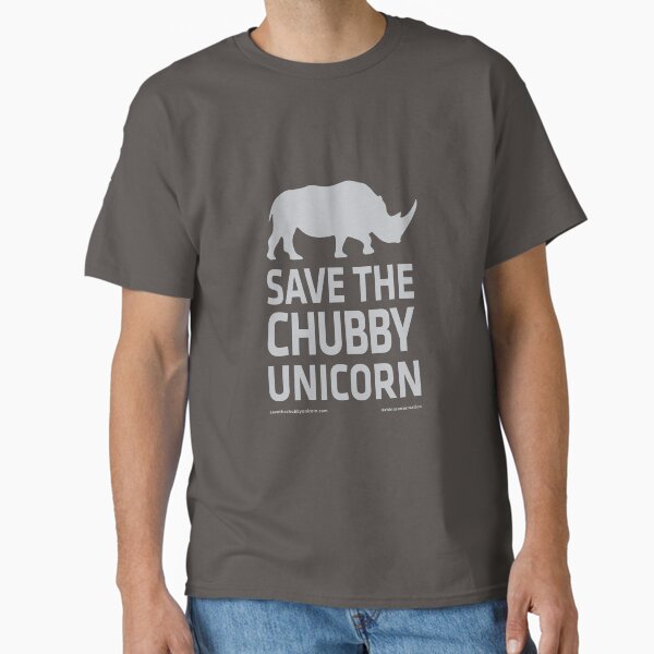 Item preview, Save The Chubby Unicorn - Grey designed and sold by Save The Chubby Unicorn #RhinoConservation.