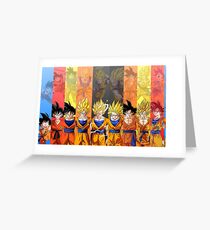 Goku Greeting Card