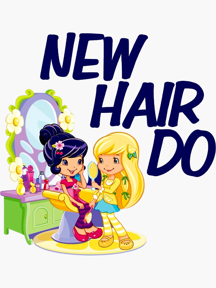 "Strawberry Shortcake new hair do" Sticker for Sale by IngridFeldmann Redbubble