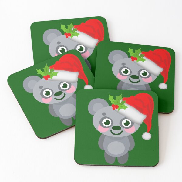 Item preview, christmas koala santa claus merry xmas designed and sold by Gossip Rag.