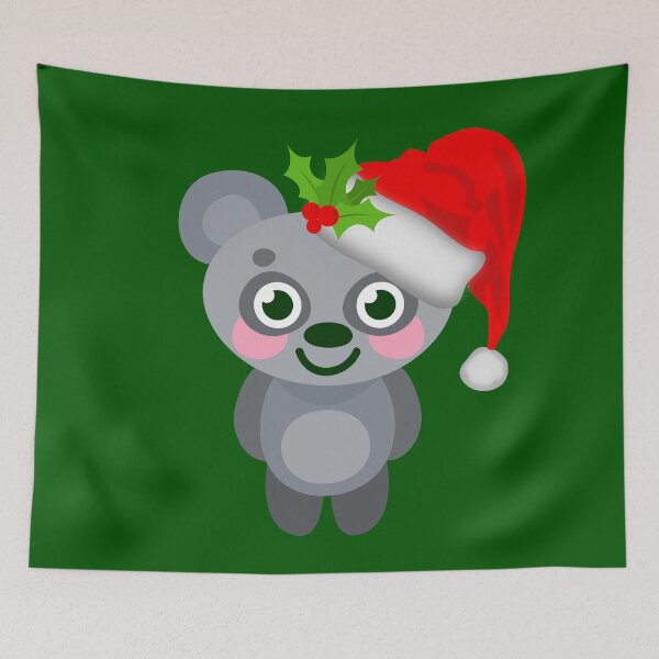 Item preview, christmas koala santa claus merry xmas designed and sold by Gossip Rag.