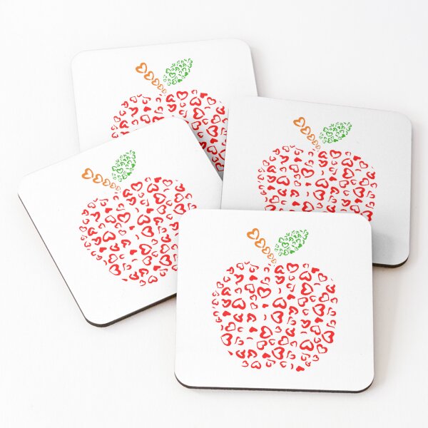 Item preview, love heart red apple back to school apple designed and sold by Happy-Pinnacle.