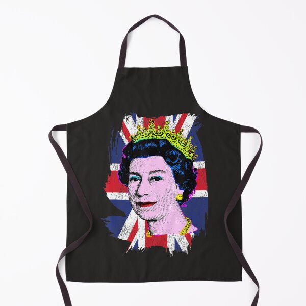 Item preview, British Queen Portrait Pop Art Union Jack Flag Queen of England  designed and sold by bagenajayib.