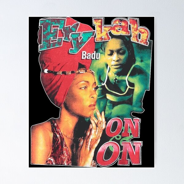 Item preview, Vintage Erykah Design Badu Arts Musicien Chanteur Américain       designed and sold by JASONJO6.