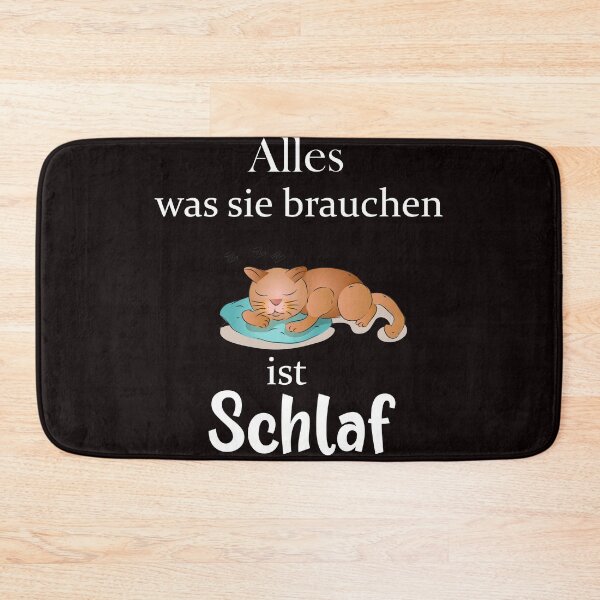 Item preview, All You Need is Sleep Funny Quote (German) designed and sold by karyalangit.