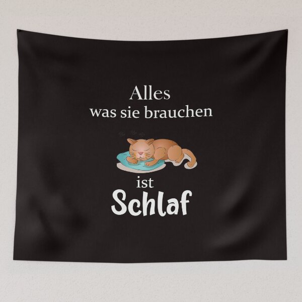 Artikelvorschau, Alles, was Sie brauchen, ist Schlaf Lustiges Zitat (Deutsch) entworfen und verkauft von karyalangit.
