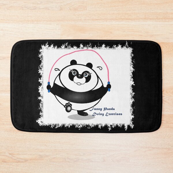 Item preview, Funny panda doing exercises designed and sold by Shirley cute art .