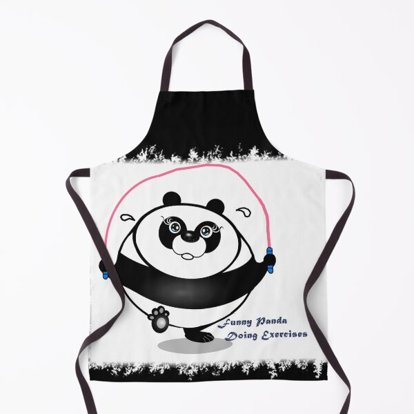 Item preview, Funny panda doing exercises designed and sold by Shirley cute art .