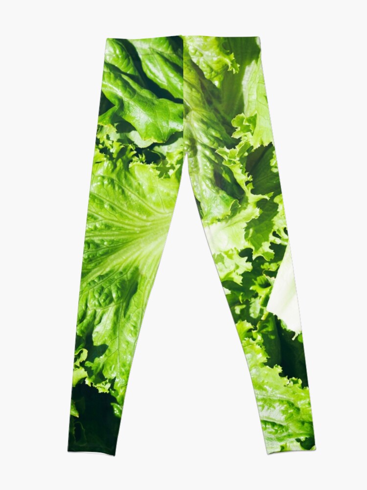 Alternate view of Ingredients: Overhead View Of Leaves Of Green Leaf Lettuce Leggings