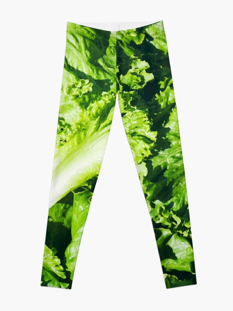 Alternate view of Ingredients: Overhead View Of Leaves Of Green Leaf Lettuce Leggings
