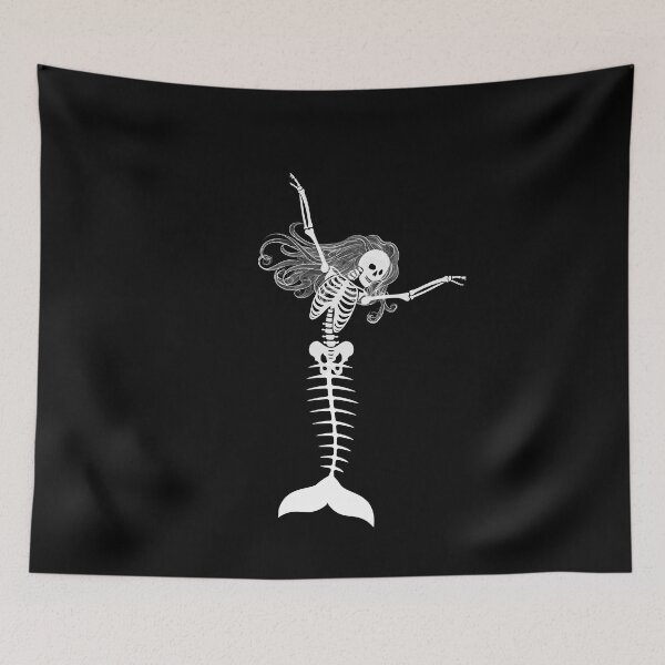 Item preview, Skeleton Mermaid designed and sold by CreativeLevelUp.