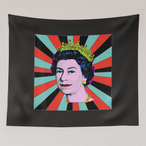 Item preview, British Queen Queen of England Retro Sun Queen  designed and sold by bagenajayib.