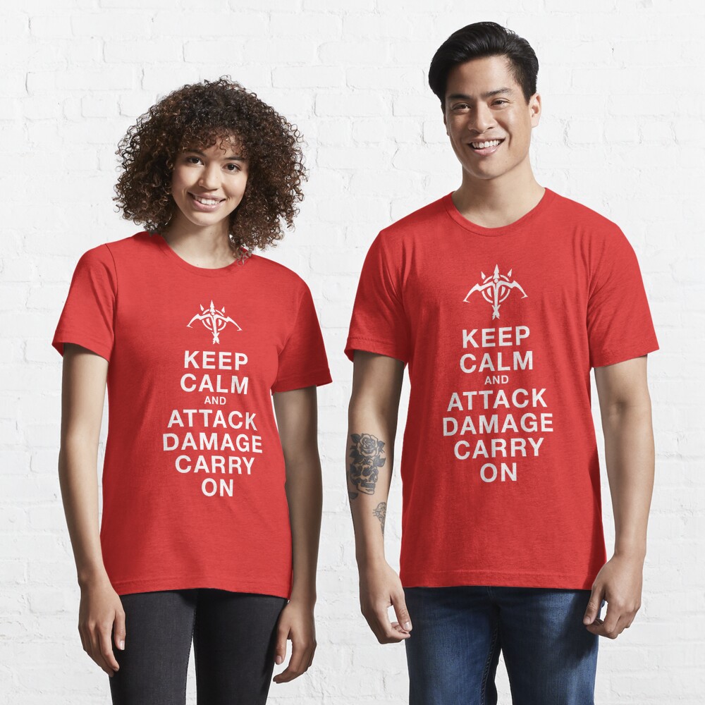 League Of Legends Keep Calm And Adc On T Shirt By Offroadhero Redbubble