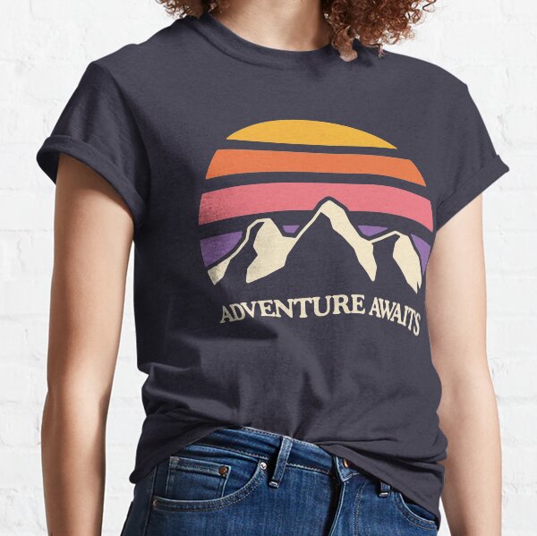Adventure Awaits | Mountain Sun Classic T-Shirt