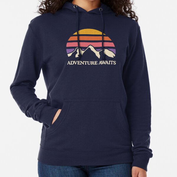 Adventure Awaits | Mountain Sun Lightweight Hoodie
